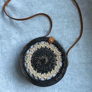 Cute Handwoven Rattan Sling Bag